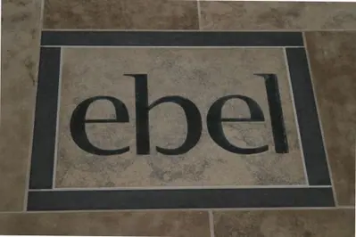 Coursed limestone finish at the Ebel Quarries showroom