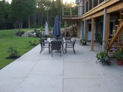 Natural stone exterior detail at a Wiarton-area home