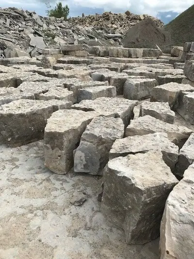 Large armour stone block